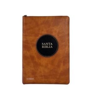 Biblia RVR60 Tamaño Manual/ LG Marron Canto Dor./ Imitacion Piel