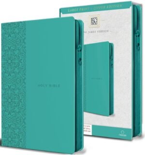 Biblia KJV Holy Bible/ Ingles/ Turquesa Ciere/ Imitacion