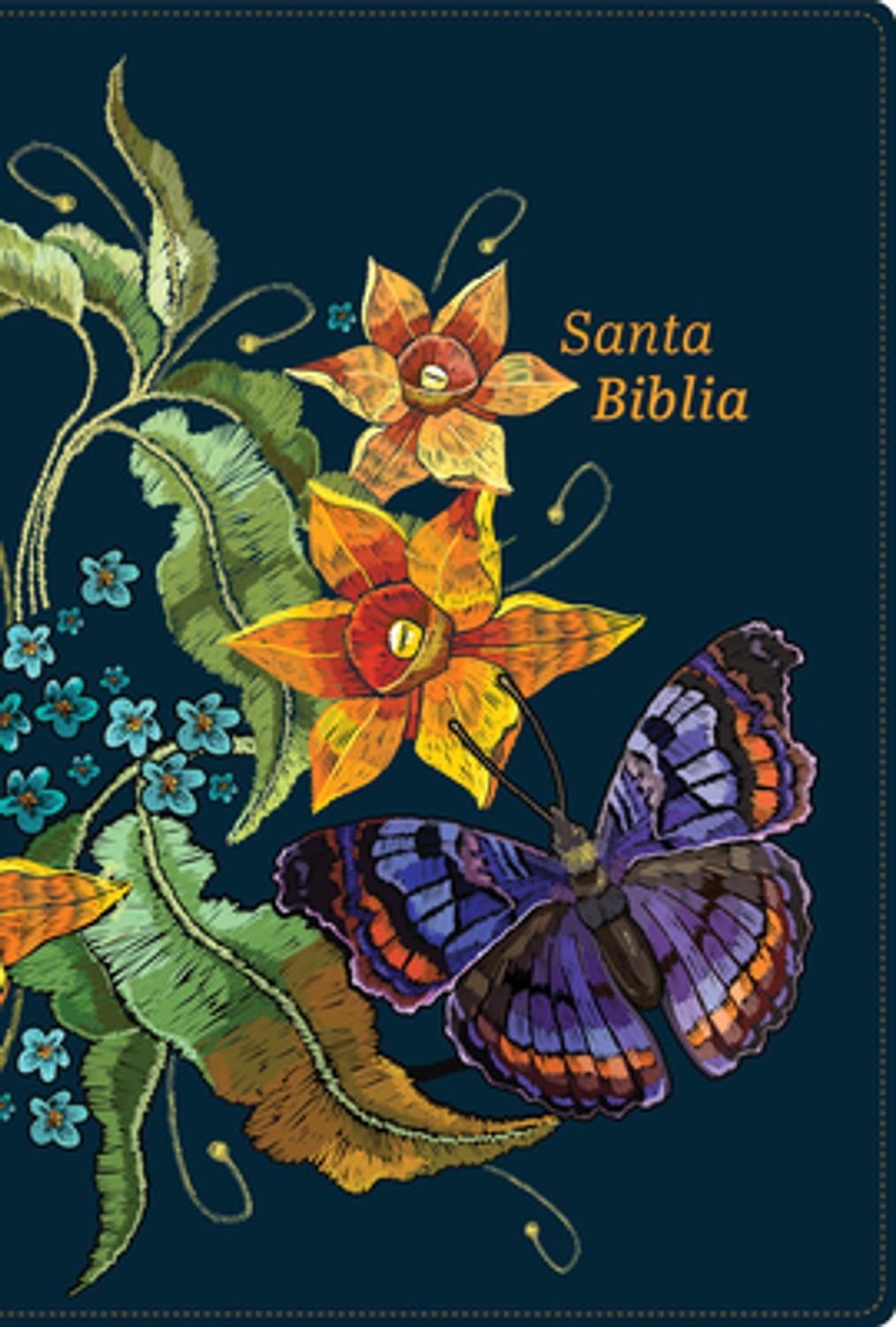 Biblia RVR60 Tamaño Manual/ LG Azul Bordado/ Canto Pin./ Imit. Piel 1 Biblia RVR60 Tamaño Manual/ LG Azul Bordado/ Canto Pin./ Imit. Piel