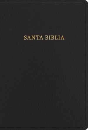 Biblia RVR 1960 Súper Gigante Negro Símil Piel con Índice