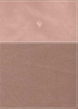 Biblia RVR 1960 de Estudio de la Vida Piel dos Tonos Oro Rosa