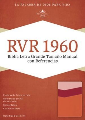 Biblia/RVR/Letra Grande/Manual/Referencias/Simil Piel/Mango Fresa Y Durazno