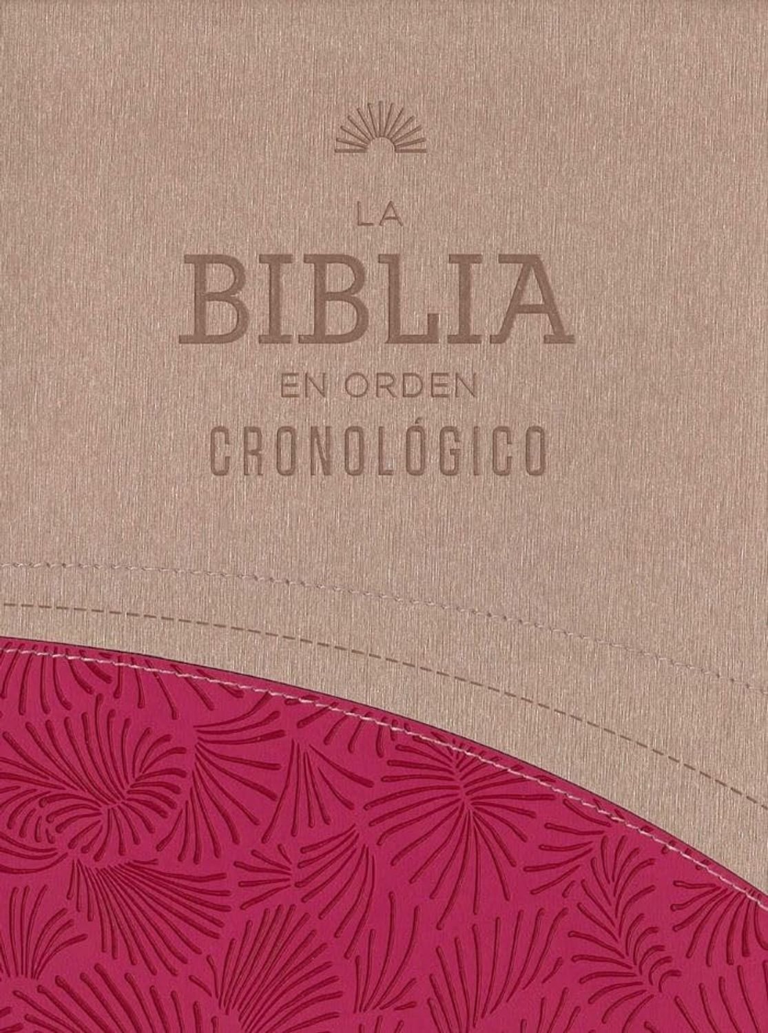 Biblia En Orden Cronologico RVR60/ Rosa Imitacion Piel