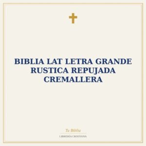 Biblia Lat Letra Grande Rustica Repujada Cremallera