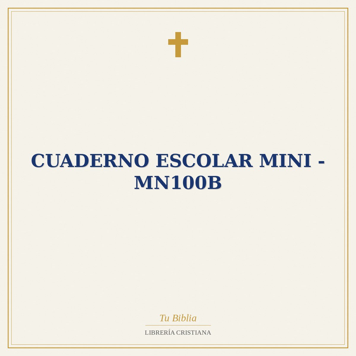 CUADERNO ESCOLAR MINI - MN100B 1 CUADERNO ESCOLAR MINI - MN100B