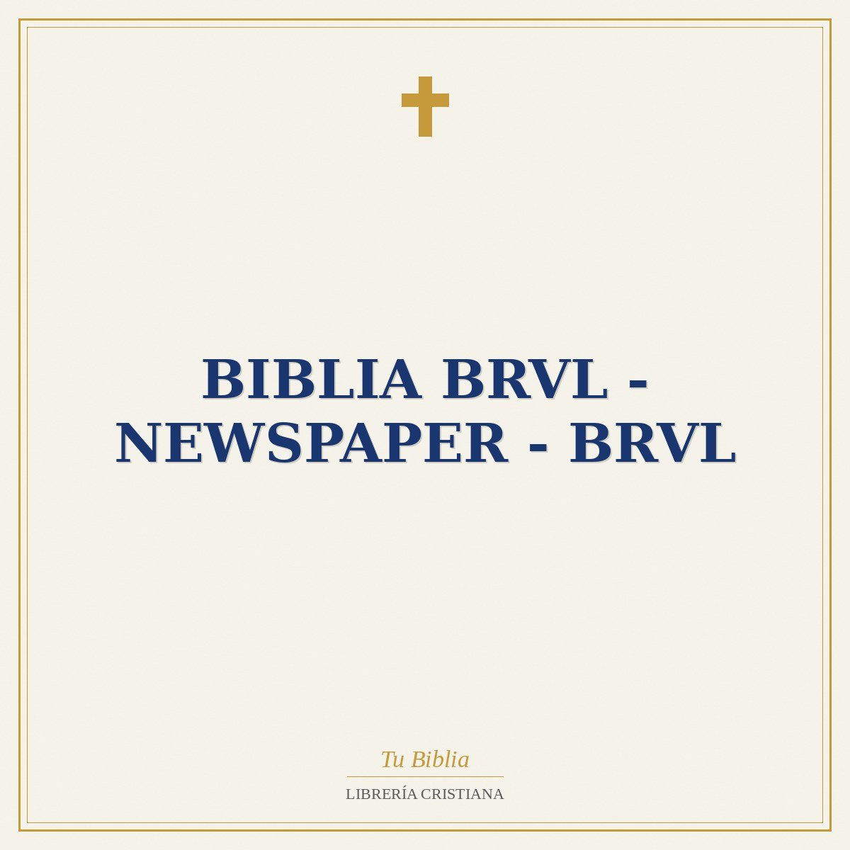 BIBLIA BRVL - NEWSPAPER - BRVL 1 BIBLIA BRVL - NEWSPAPER - BRVL