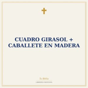 Cuadro Girasol + Caballete En Madera