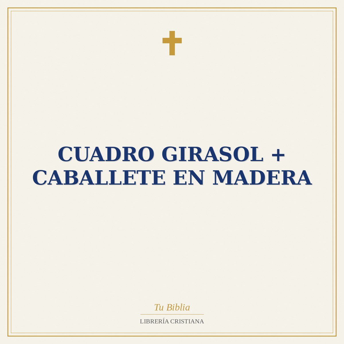 Cuadro Girasol + Caballete En Madera 1 Cuadro Girasol + Caballete En Madera