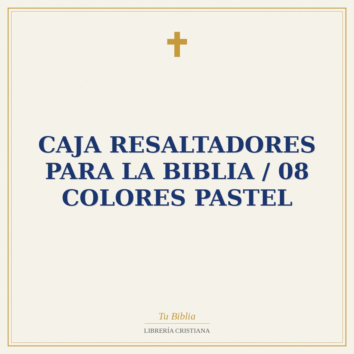 Caja Resaltadores Para La Biblia / 08 Colores Pastel 1 Caja Resaltadores Para La Biblia / 08 Colores Pastel