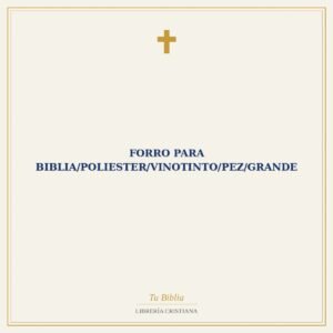 Forro Para Biblia/Poliester/Vinotinto/Pez/Grande