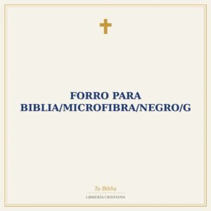 Forro Para Biblia/Microfibra/Negro/G