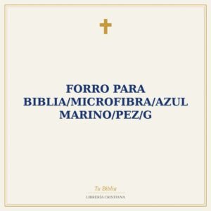 Forro Para Biblia/Microfibra/Azul Marino/Pez/G