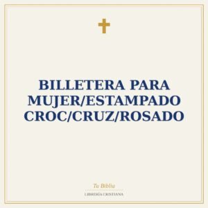 Billetera Para Mujer/Estampado Croc/Cruz/Rosado