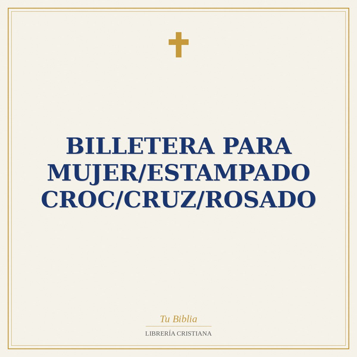 Billetera Para Mujer/Estampado Croc/Cruz/Rosado 1 Billetera Para Mujer/Estampado Croc/Cruz/Rosado