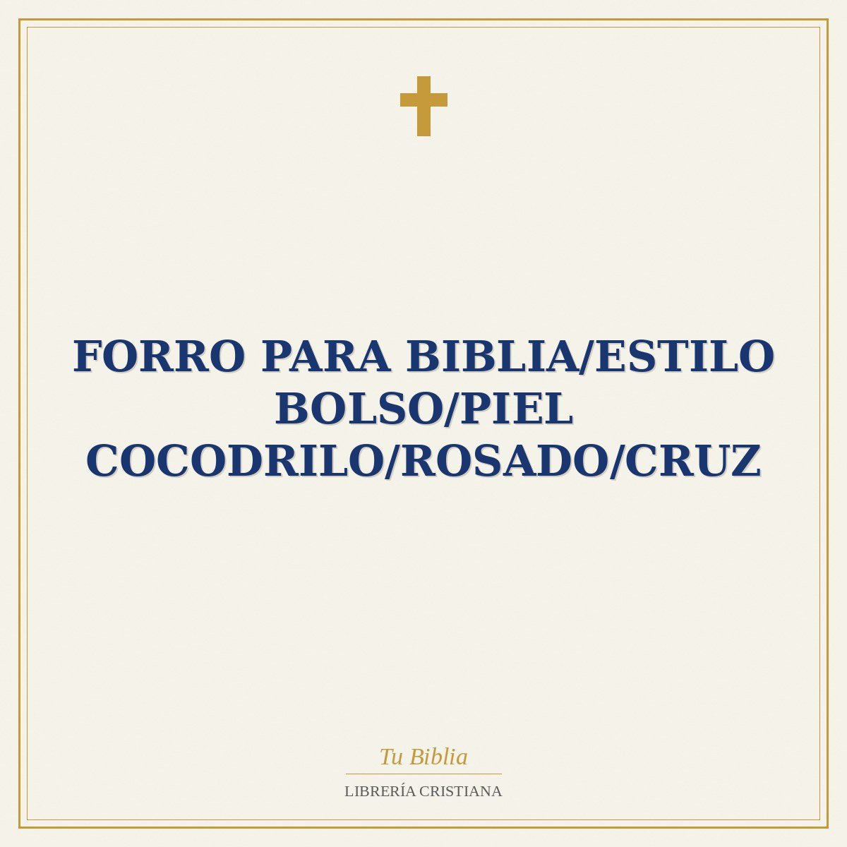 Forro Para Biblia/Estilo Bolso/Piel Cocodrilo/Rosado/Cruz 1 Forro Para Biblia/Estilo Bolso/Piel Cocodrilo/Rosado/Cruz