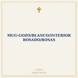 Mug-Gozo/Blanco/Interior Rosado/Rosas
