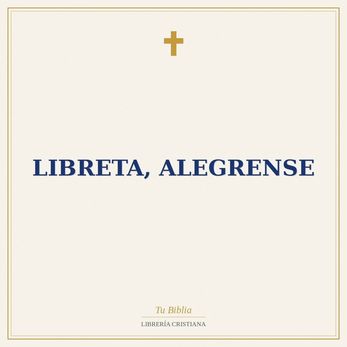 Libreta, Alegrense 1 Libreta, Alegrense