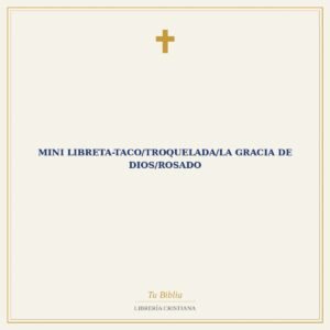 Mini Libreta-Taco/Troquelada/La Gracia De Dios/Rosado