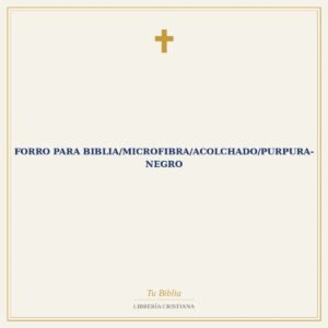 Forro Para Biblia/Microfibra/Acolchado/Purpura-Negro