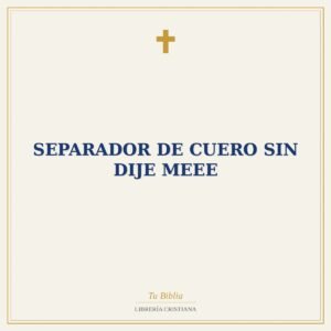 Separador De Cuero Sin Dije Meee