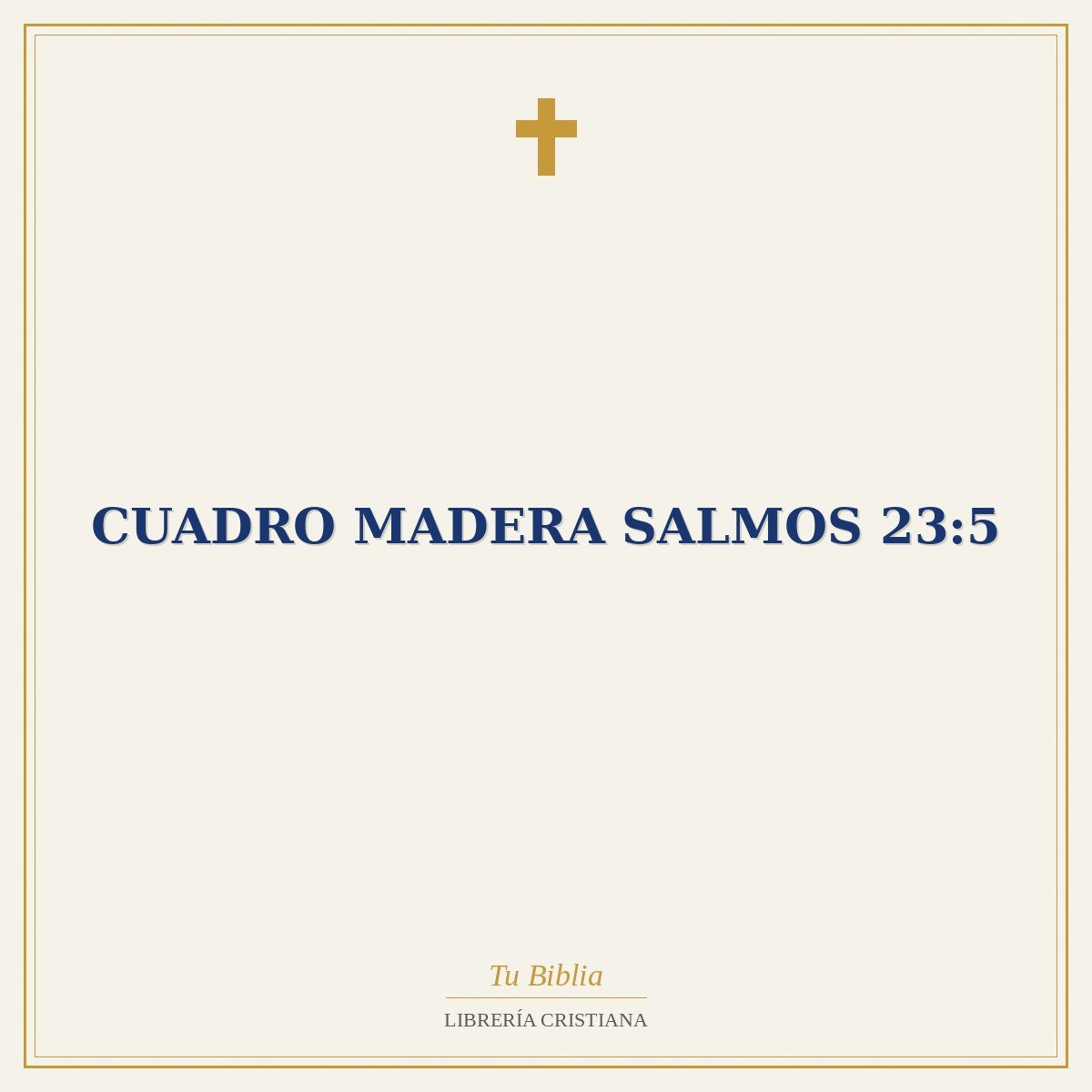 Cuadro Madera Salmos 23:5 1 Cuadro Madera Salmos 23:5