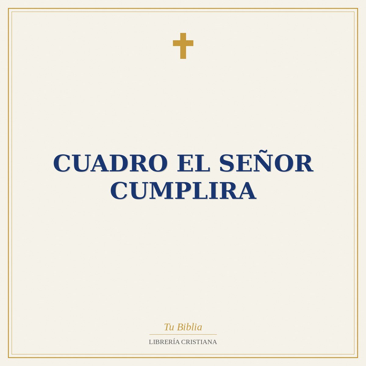 Cuadro El Señor Cumplira 1 Cuadro El Señor Cumplira