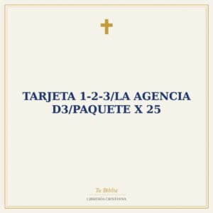Tarjeta 1-2-3/La Agencia D3/Paquete X 25