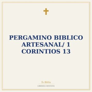Pergamino Biblico Artesanal/ 1 Corintios 13