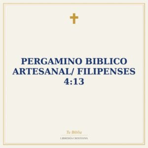 Pergamino Biblico Artesanal/ Filipenses 4:13