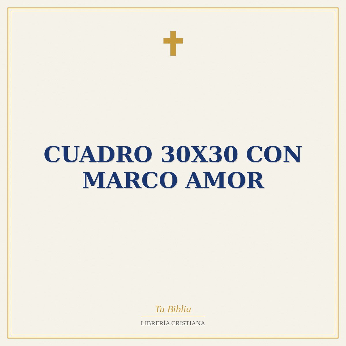 Cuadro 30X30 con Marco Amor 1 Cuadro 30X30 con Marco Amor