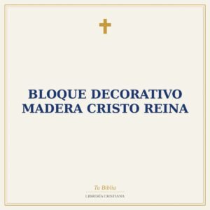 Bloque Decorativo Madera Cristo Reina