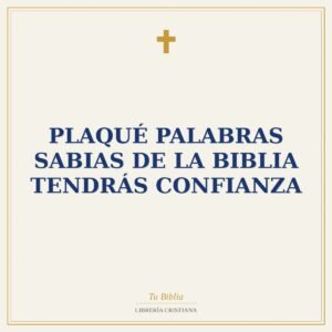 Plaqué Palabras Sabias de la Biblia Tendrás Confianza
