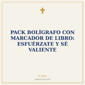 Pack Bolígrafo con Marcador de Libro: Esfuérzate y Sé Valiente