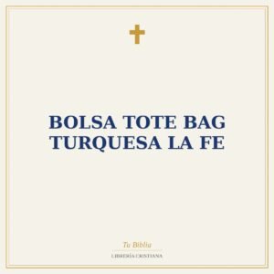 Bolsa Tote Bag Turquesa la Fe