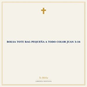 Bolsa Tote Bag Pequeña a Todo Color Juan 3:16