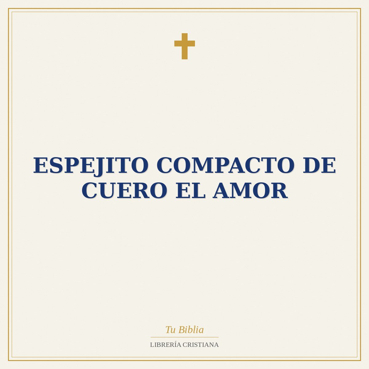 Espejito Compacto de Cuero el Amor 1 Espejito Compacto de Cuero el Amor