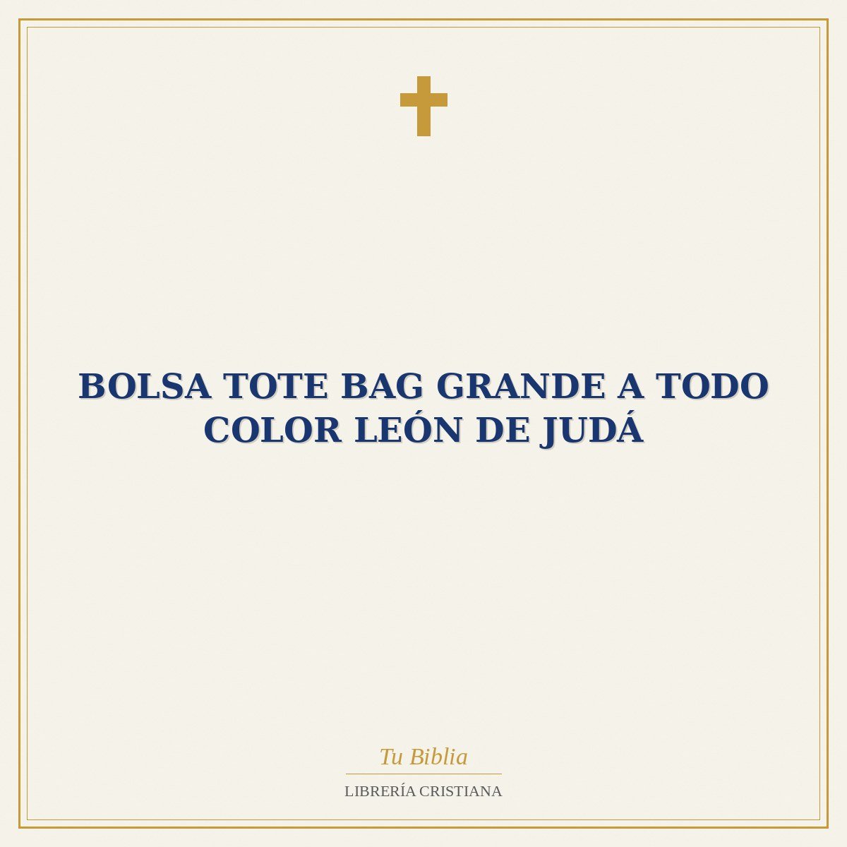 Bolsa Tote Bag Grande A Todo Color León de Judá 1 Bolsa Tote Bag Grande A Todo Color León de Judá