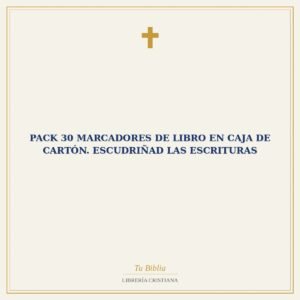 Pack 30 marcadores de libro en caja de cartón. Escudriñad las Escrituras