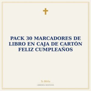 Pack 30 Marcadores de Libro en Caja de Cartón Feliz Cumpleaños