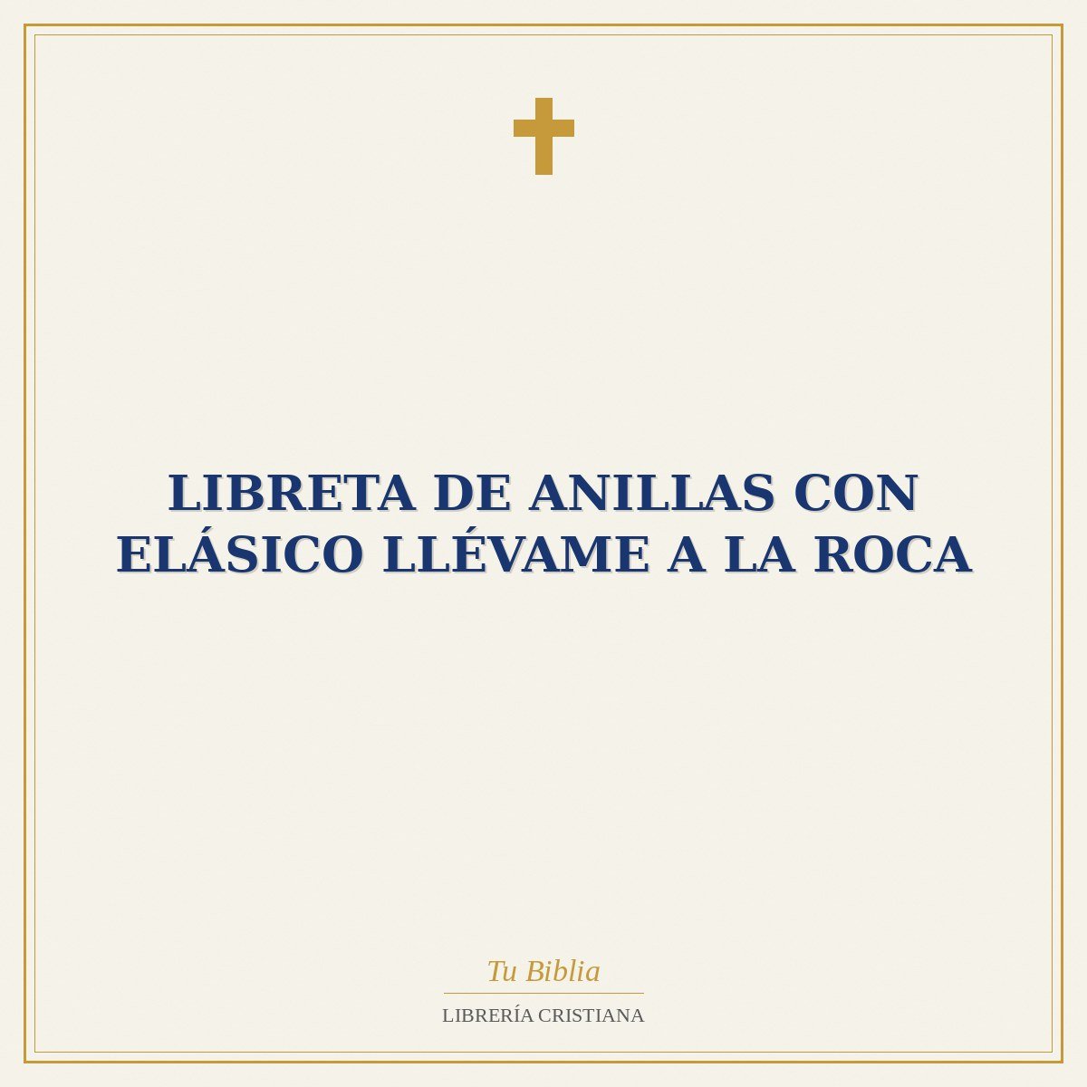 Libreta de Anillas con Elásico Llévame a la Roca 1 Libreta de Anillas con Elásico Llévame a la Roca
