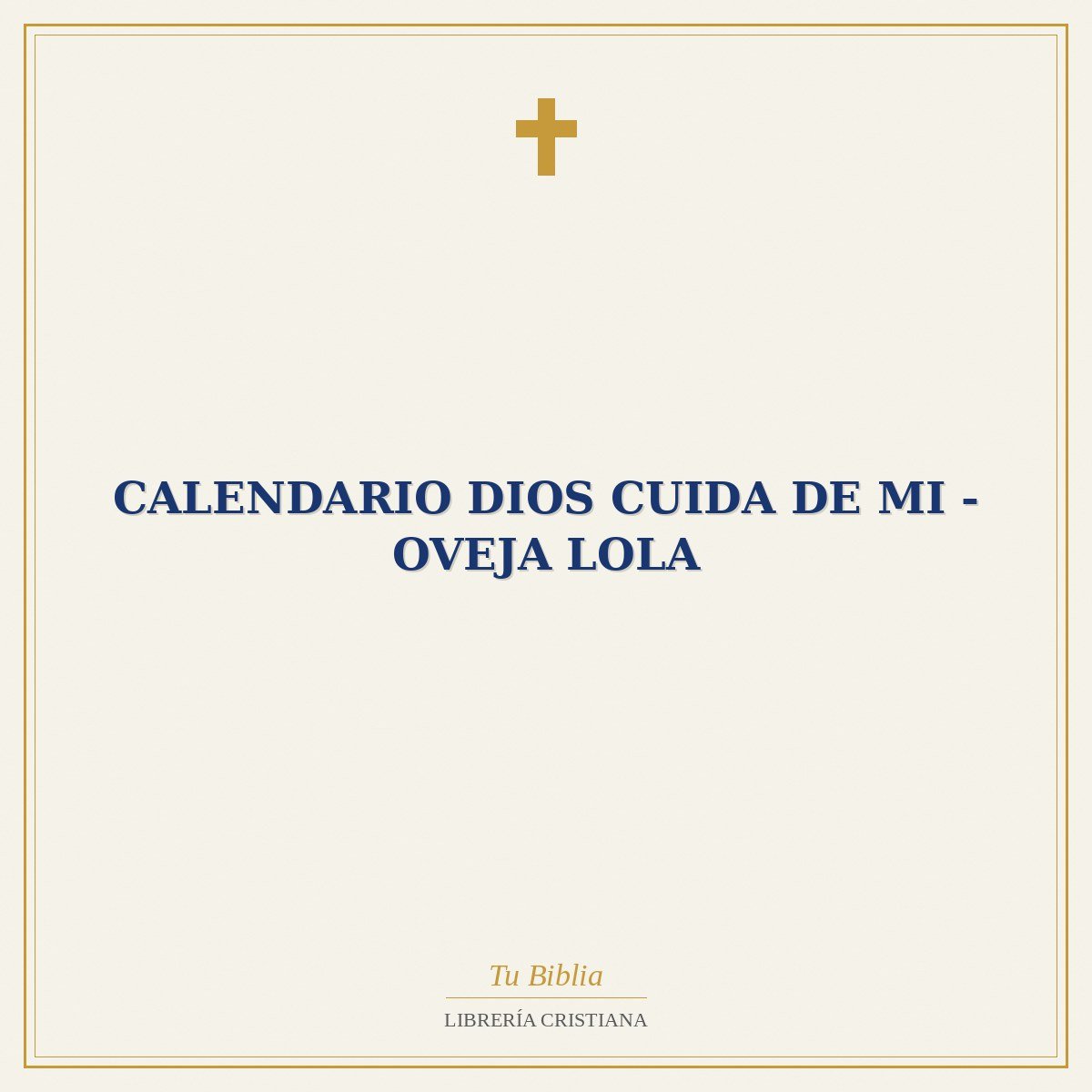 Calendario Dios cuida de mi - Oveja Lola 1 Calendario Dios cuida de mi - Oveja Lola