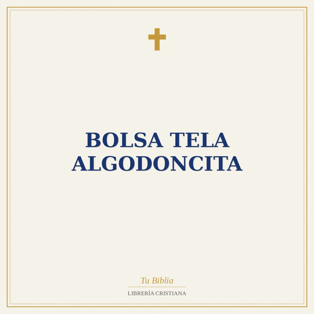 Bolsa Tela Algodoncita 1 Bolsa Tela Algodoncita
