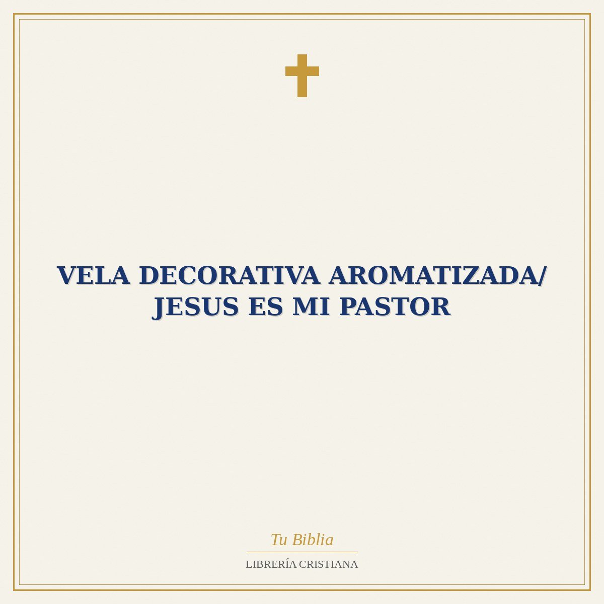 Vela Decorativa Aromatizada/ Jesus Es Mi Pastor 1 Vela Decorativa Aromatizada/ Jesus Es Mi Pastor
