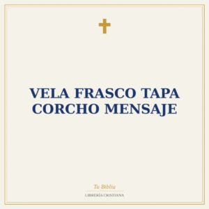 Vela Frasco Tapa Corcho Mensaje