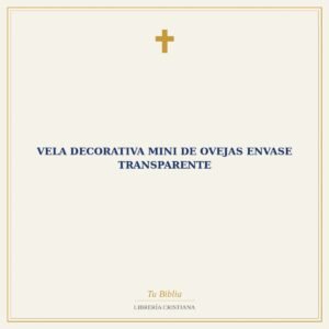 Vela Decorativa Mini De Ovejas Envase Transparente