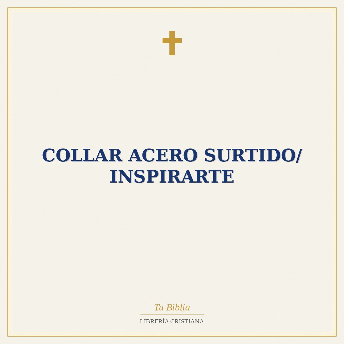 Collar Acero Surtido/ InspirArte 1 Collar Acero Surtido/ InspirArte