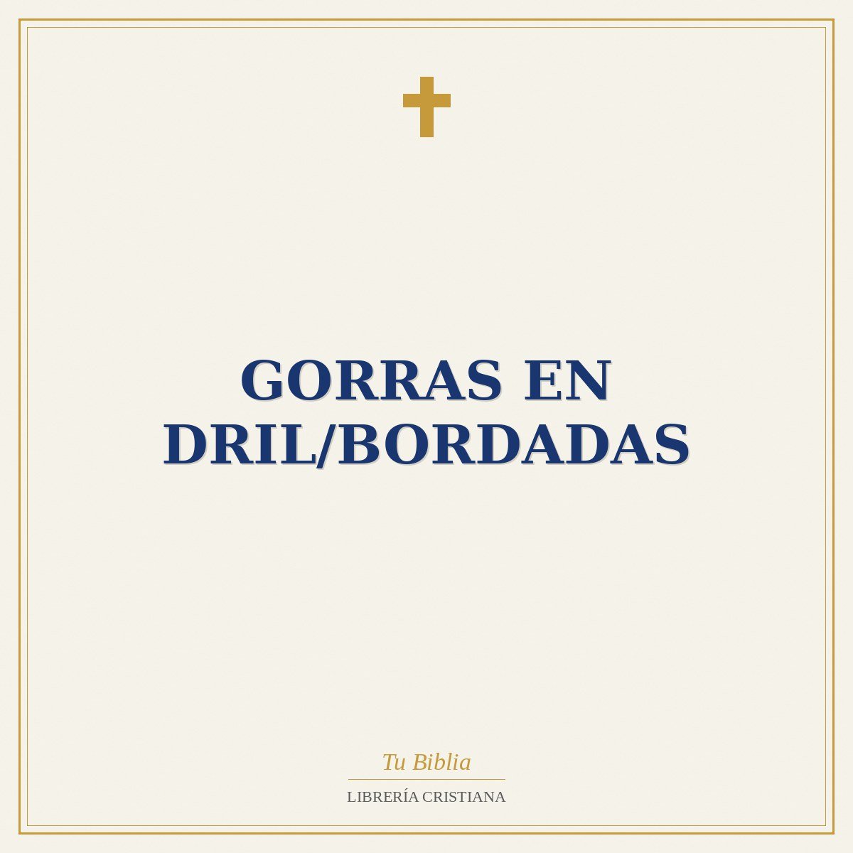 Gorras En Dril/Bordadas 1 Gorras En Dril/Bordadas