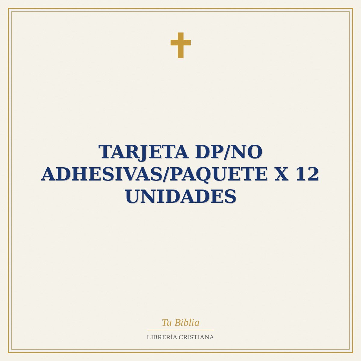 Tarjeta DP/No Adhesivas/Paquete X 12 Unidades 1 Tarjeta DP/No Adhesivas/Paquete X 12 Unidades