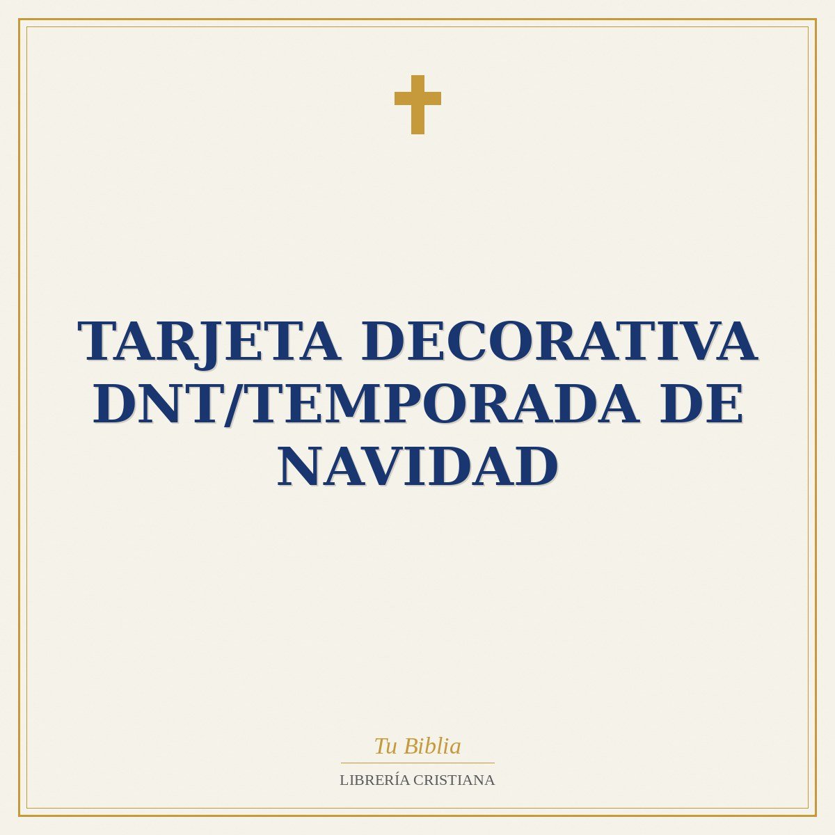 Tarjeta Decorativa DNT/Temporada De Navidad 1 Tarjeta Decorativa DNT/Temporada De Navidad