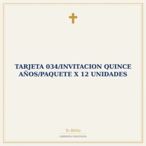 Tarjeta 034/Invitacion Quince Años/Paquete X 12 Unidades